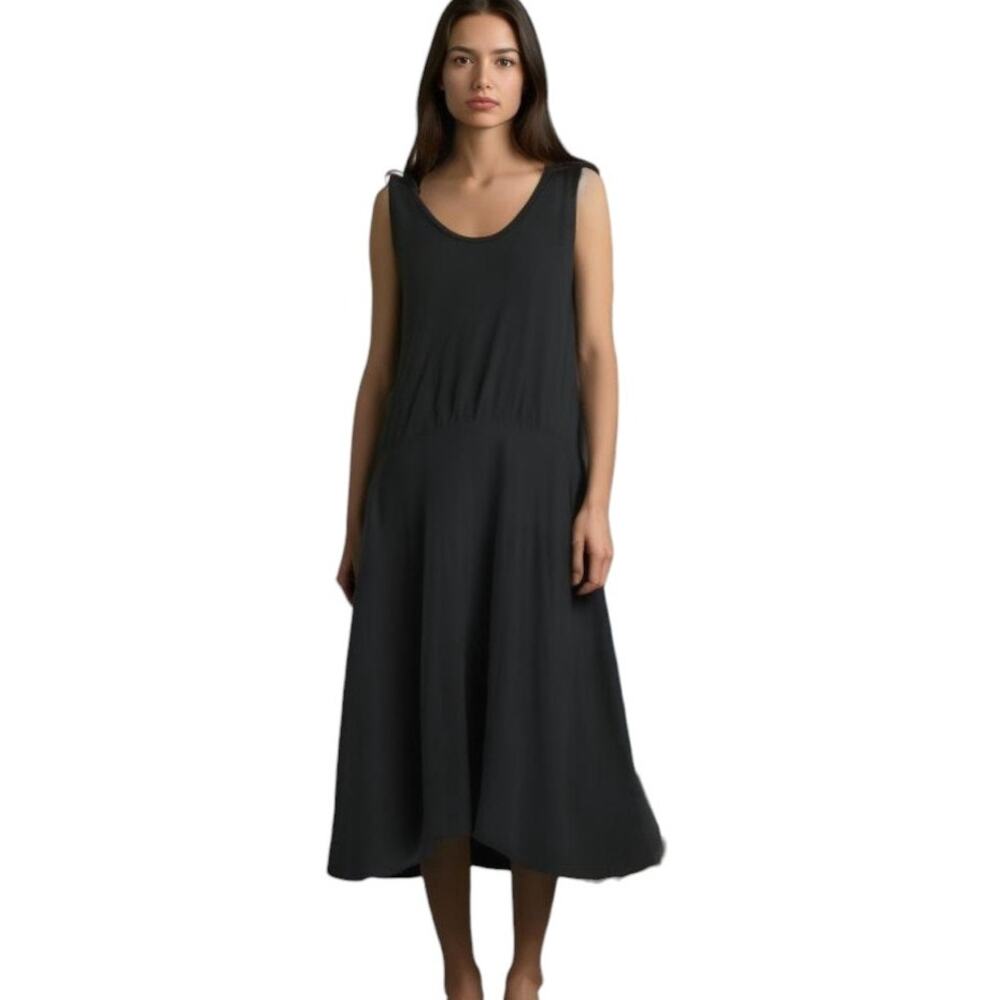 Agnes & Dora Black Sleeveless Midi Dress Size Medium NWOT